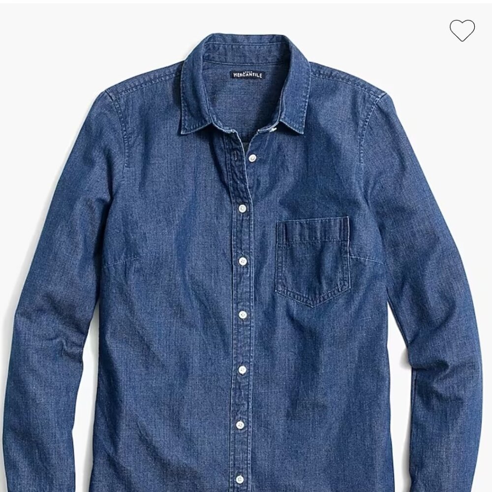 J Crew Signature Fit Denim Shirt